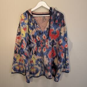 Anthropologie Hooded Sweater Lagenlook Warm Layer Cozy Lounge - Size S/M